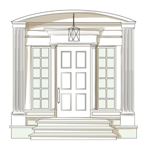 disegno porta d'ingresso