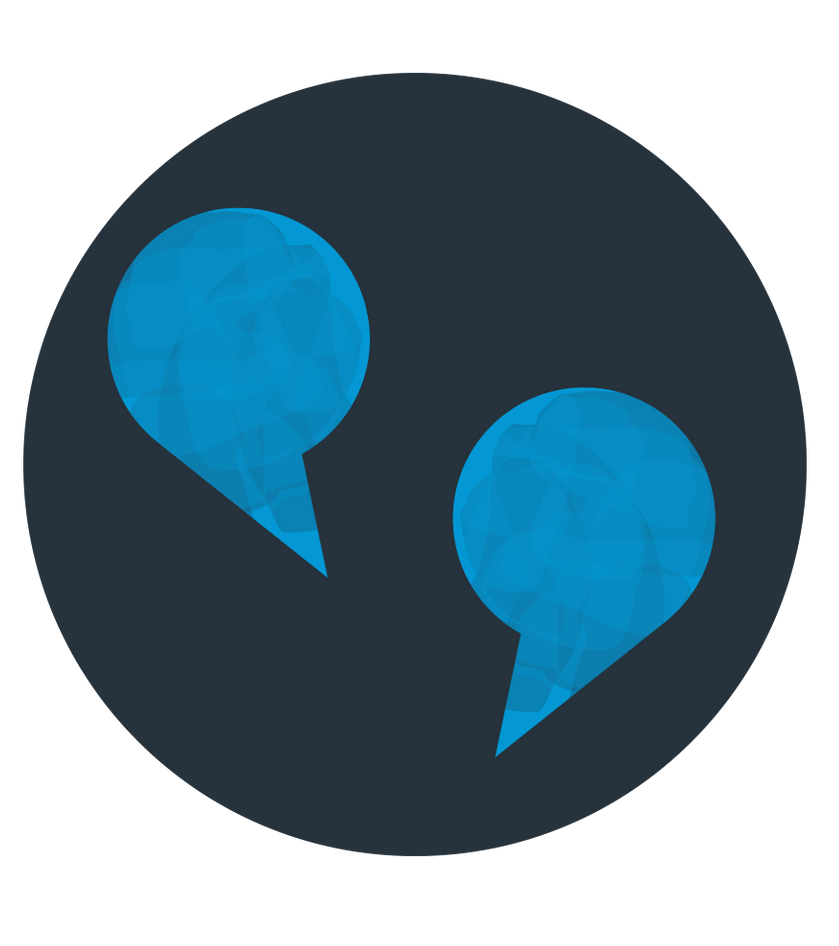 two speech bubble icon