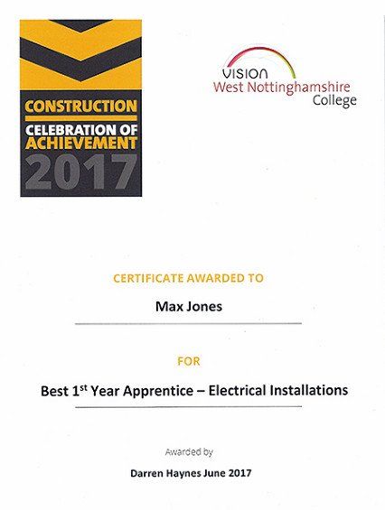 Apprentice of the Year award