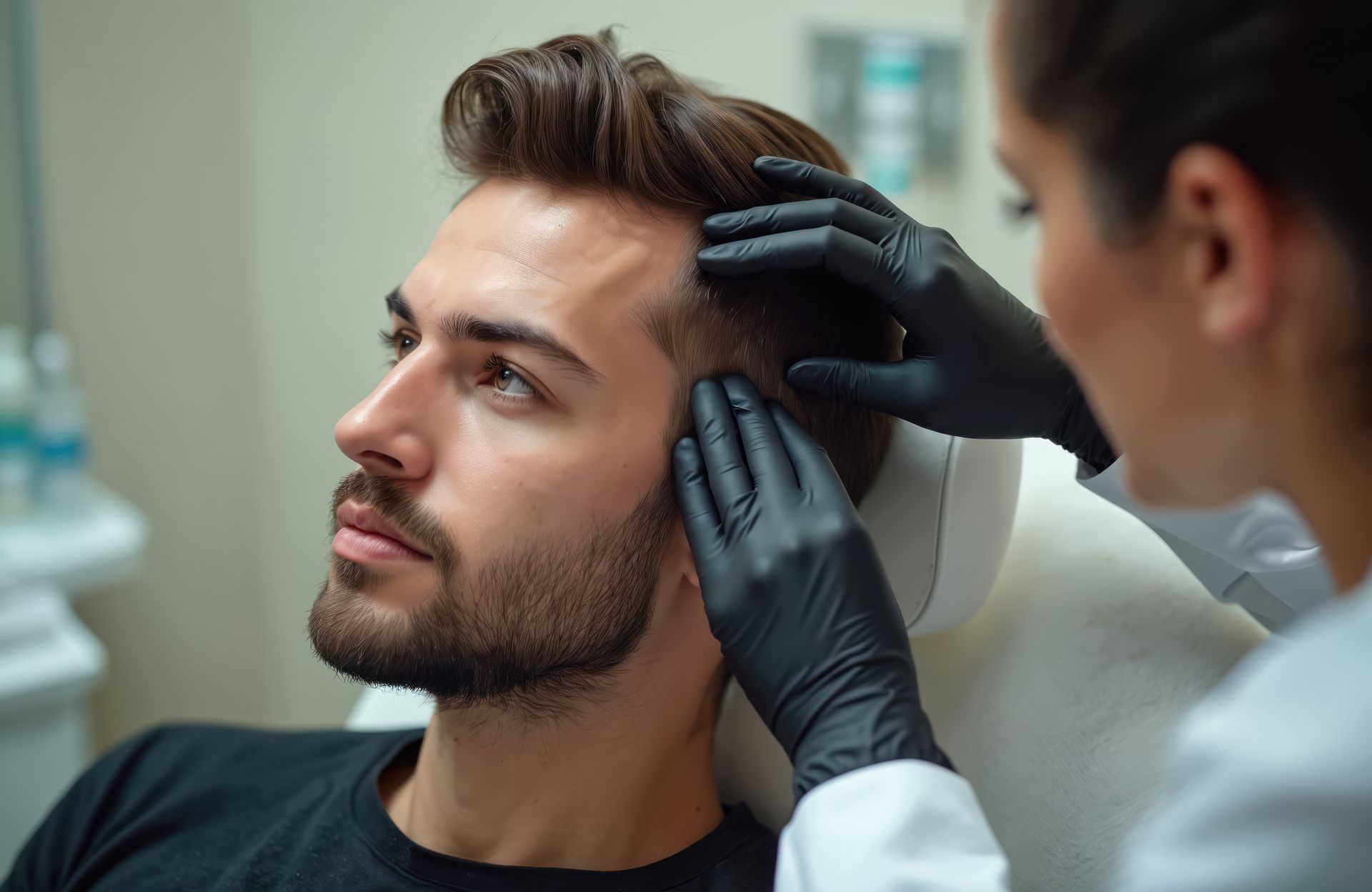 hair restoration prp therapy man sante wellness