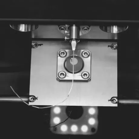 The BendArc machine bending a finishing archwire