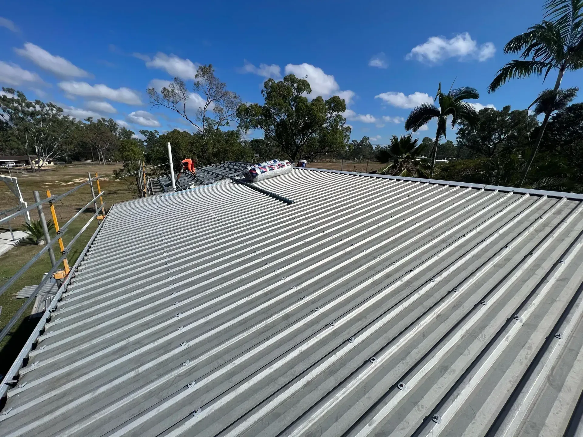 Colorbond Roof of a Residential Building in Top Condition — Roofer in Douglas, QLD