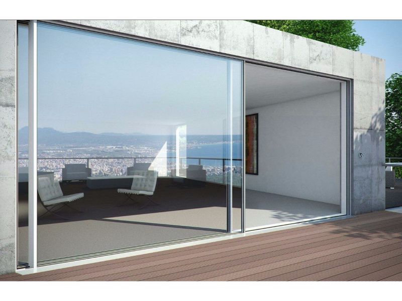 vetrate con telaio in alluminio