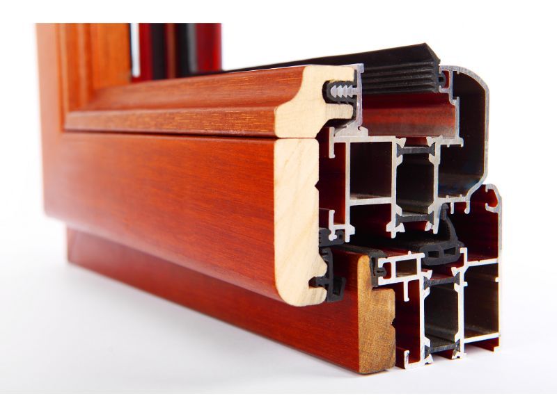 profili legno alluminio