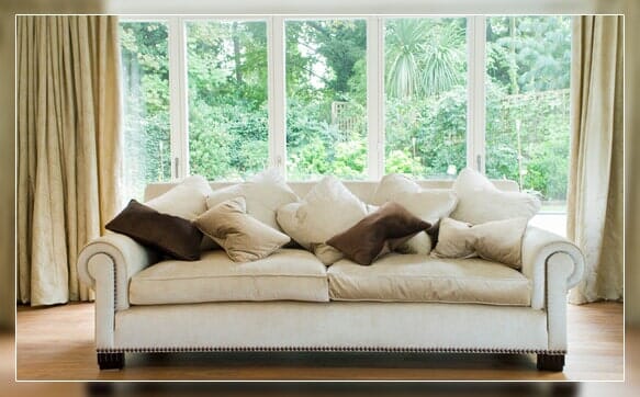 Sofa in Living Room — Interior Home Fabrics in Virginia Beach, VA