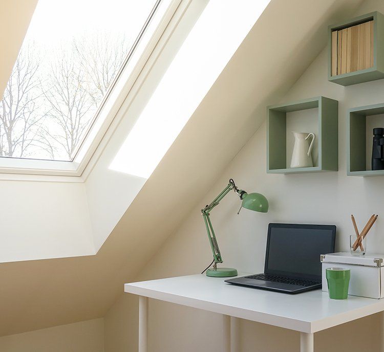 Modern Workspace with Fixed Skylight — Lake Elsinore, CA — Coast Skylights