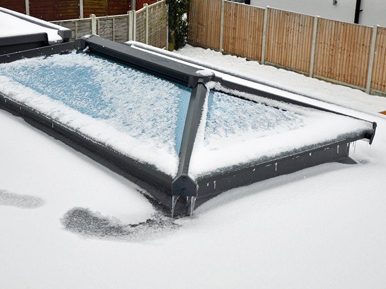 Skylight Covered with Snow — Lake Elsinore, CA — Coast Skylights