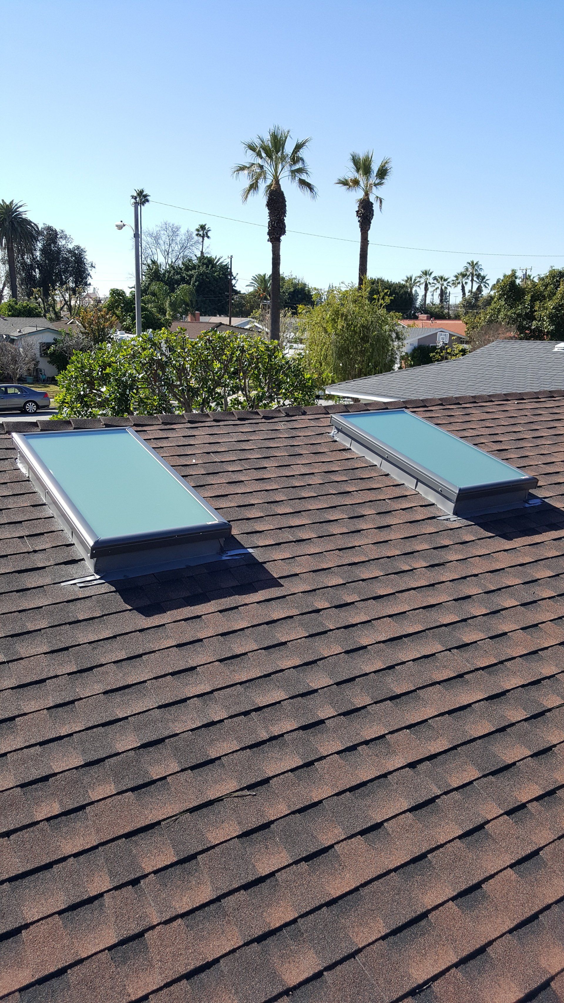 Shingle Roofing with Skylights — Lake Elsinore, CA — Coast Skylights
