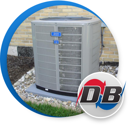 David Brown Heating & Cooling air conditioning unit. 