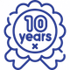 10 years badge icon