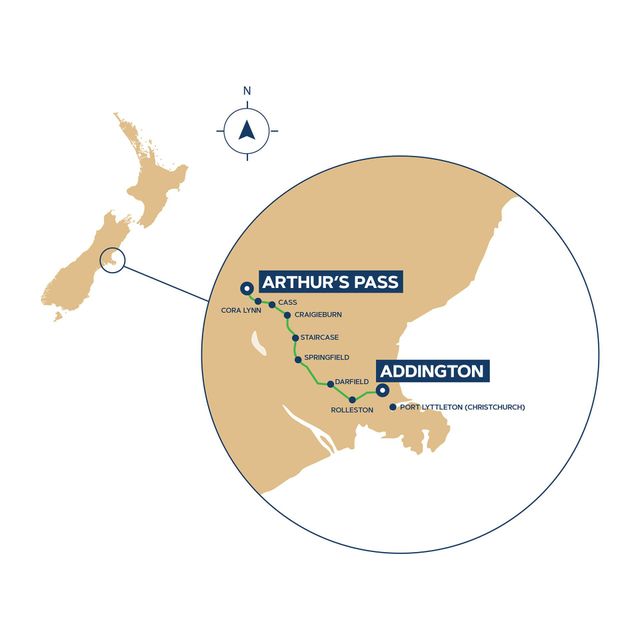 The Mountaineer Heritage train journey from Christchurch to Arthur's Pass for Pounamu Tourism Group