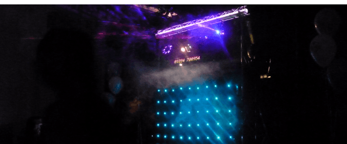 Laser disco stage