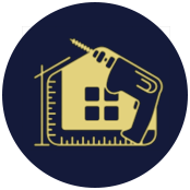 An icon of a house with a ruler and a drill.