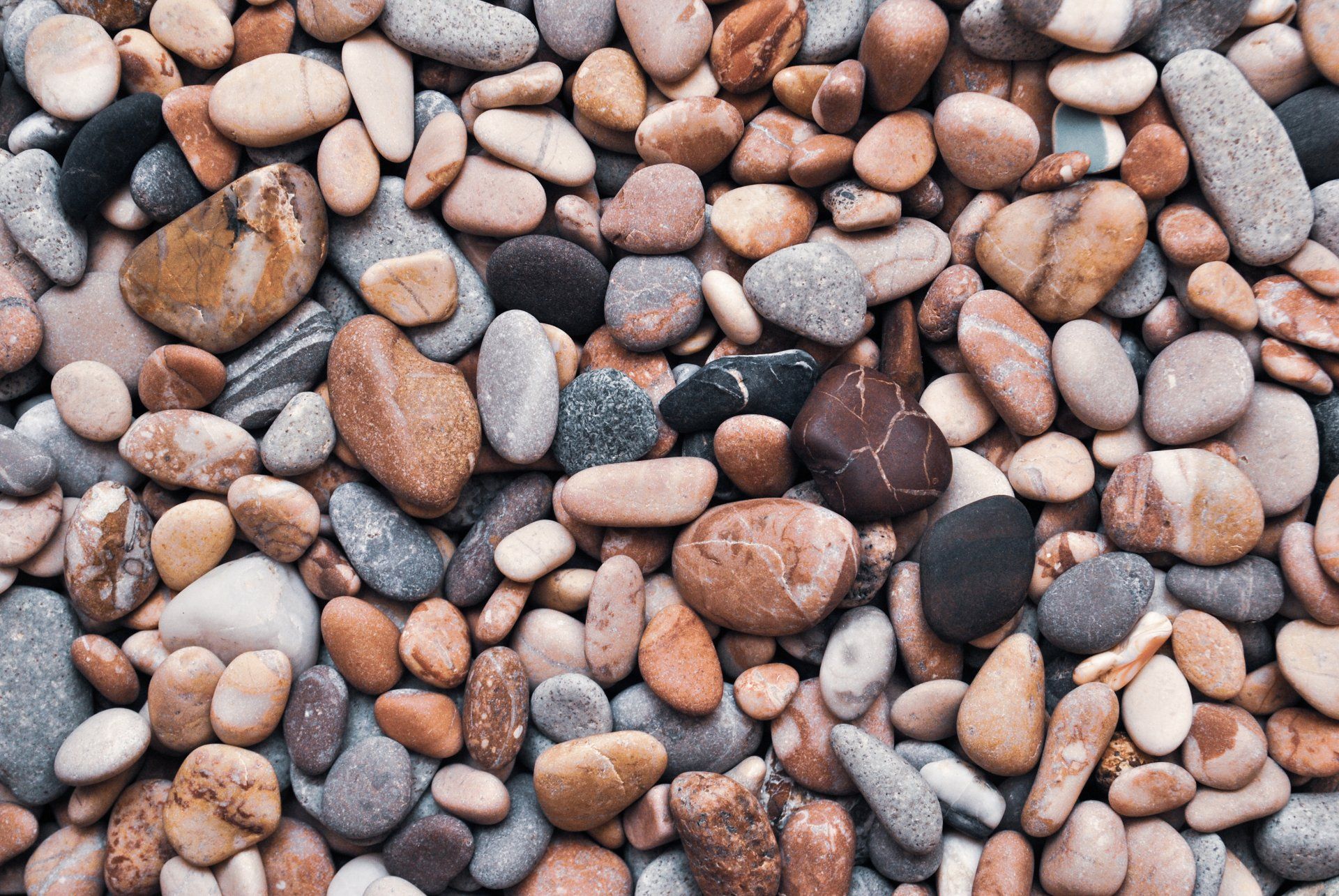 Il existe de nombreux types de roches différentes dans cette pile.