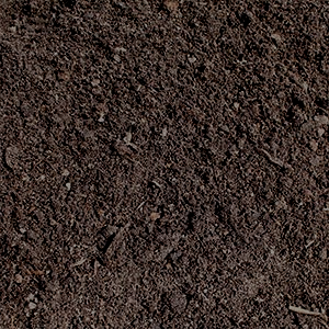 Un tas de terre repose sur le sol.