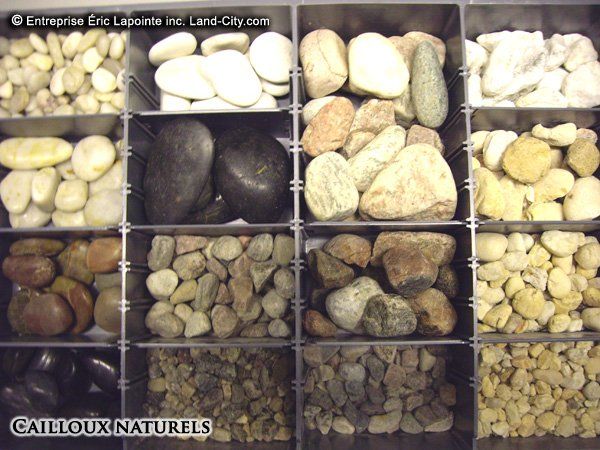 Une exposition de différents types de roches appelées cailloux naturels