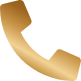 Ein goldenes Telefonsymbol auf weißem Hintergrund.