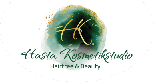 Ein Logo für einen Friseursalon namens Hasta Kosmetikstudio