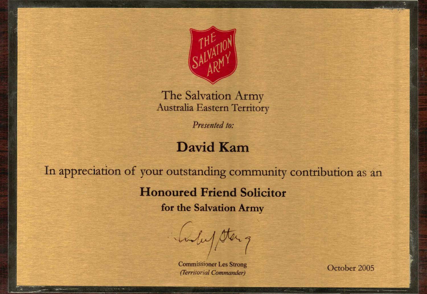2 Salvation Army - Oct 2005