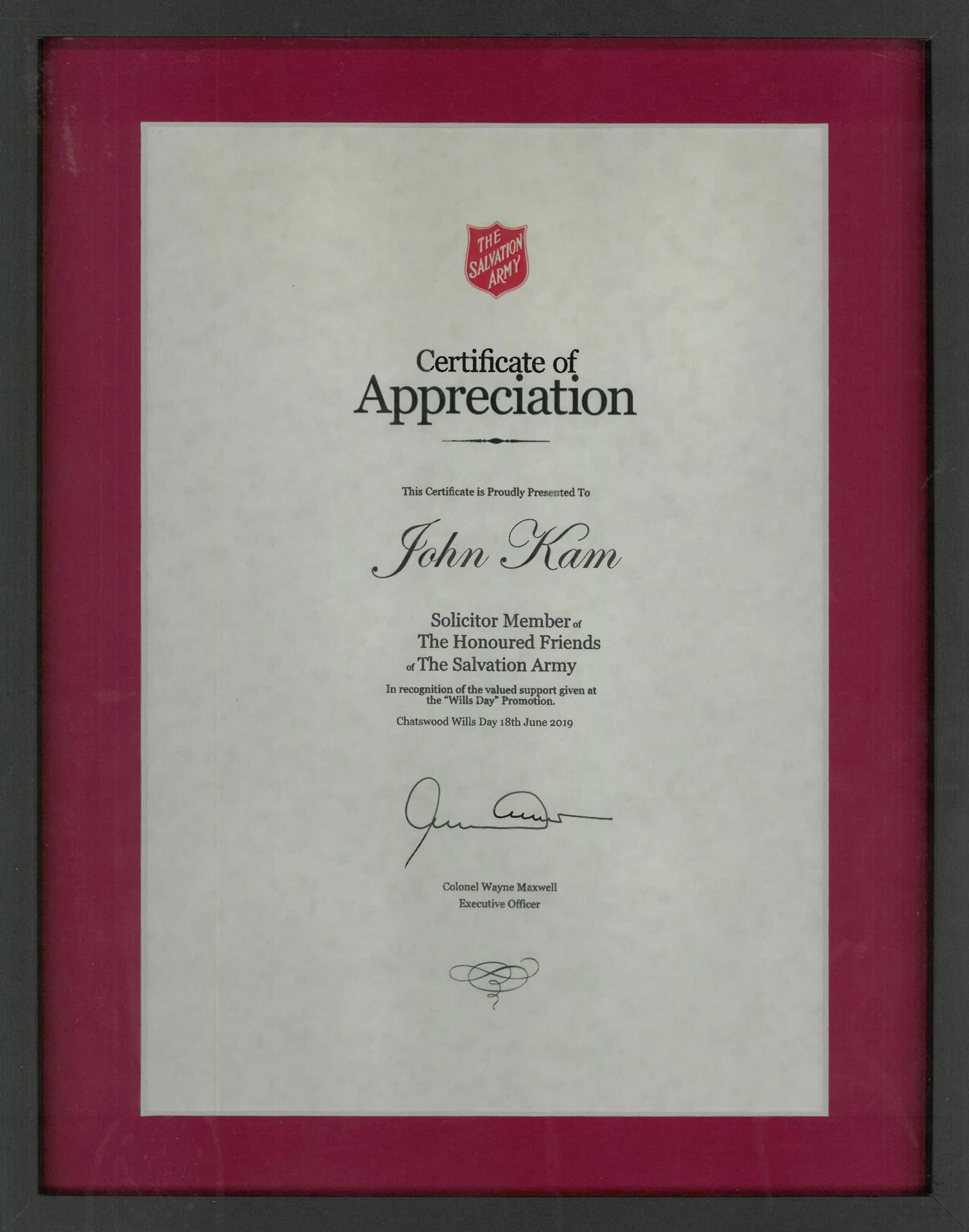 3 Salvation Army - June 2019