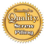 A Seal That Says Committed to Quality Screw Piling — Q-Pile Foundations in Coolum Beach, QLD