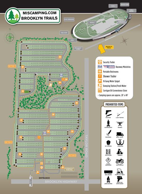 Brooklyn Trails Map - Michigan International Speedway