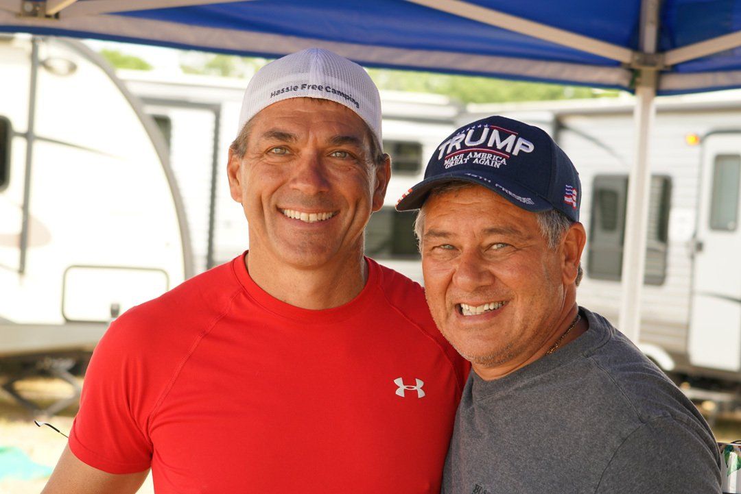 Eric Stimach and Vince Mucci at Faster Horses Turn 2 Retreat