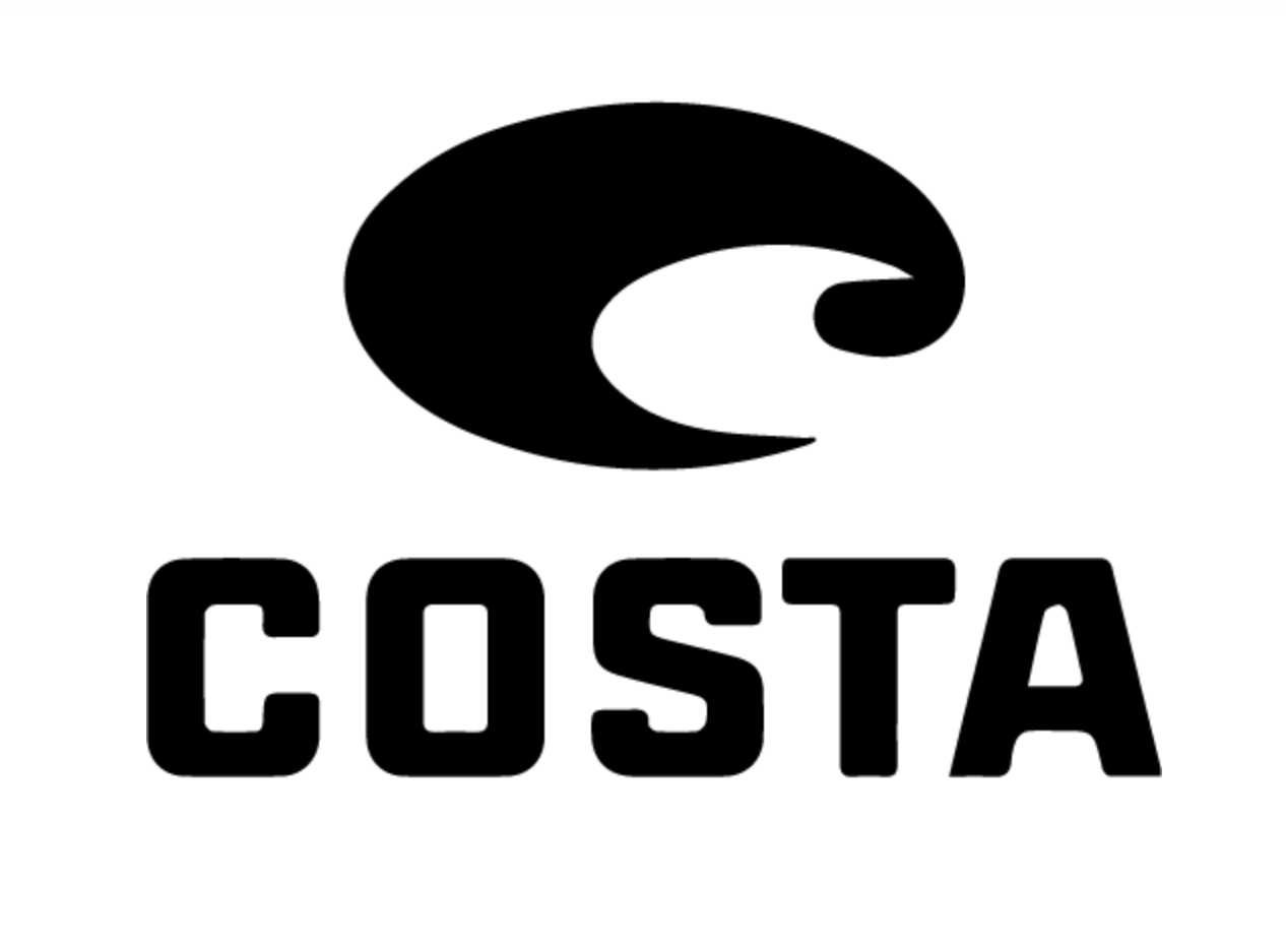 Costa sunglasses logo: black stylized