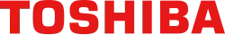 Toshiba logo in red text.