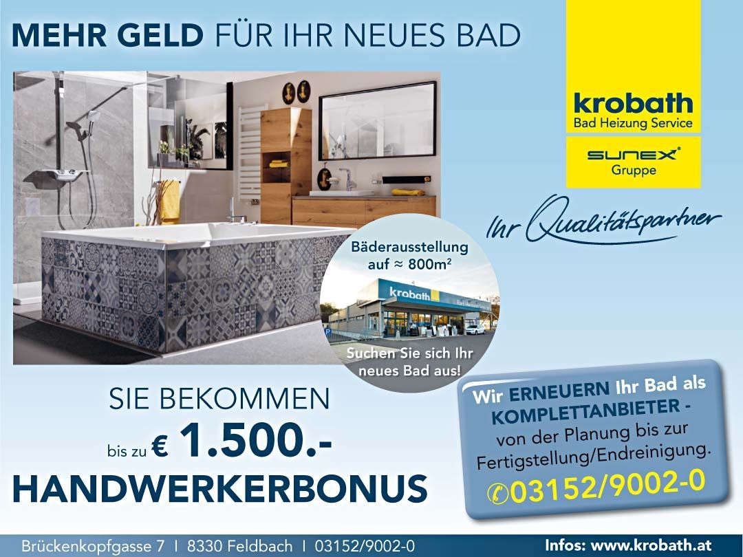 Mehr Geld für Ihr Bad