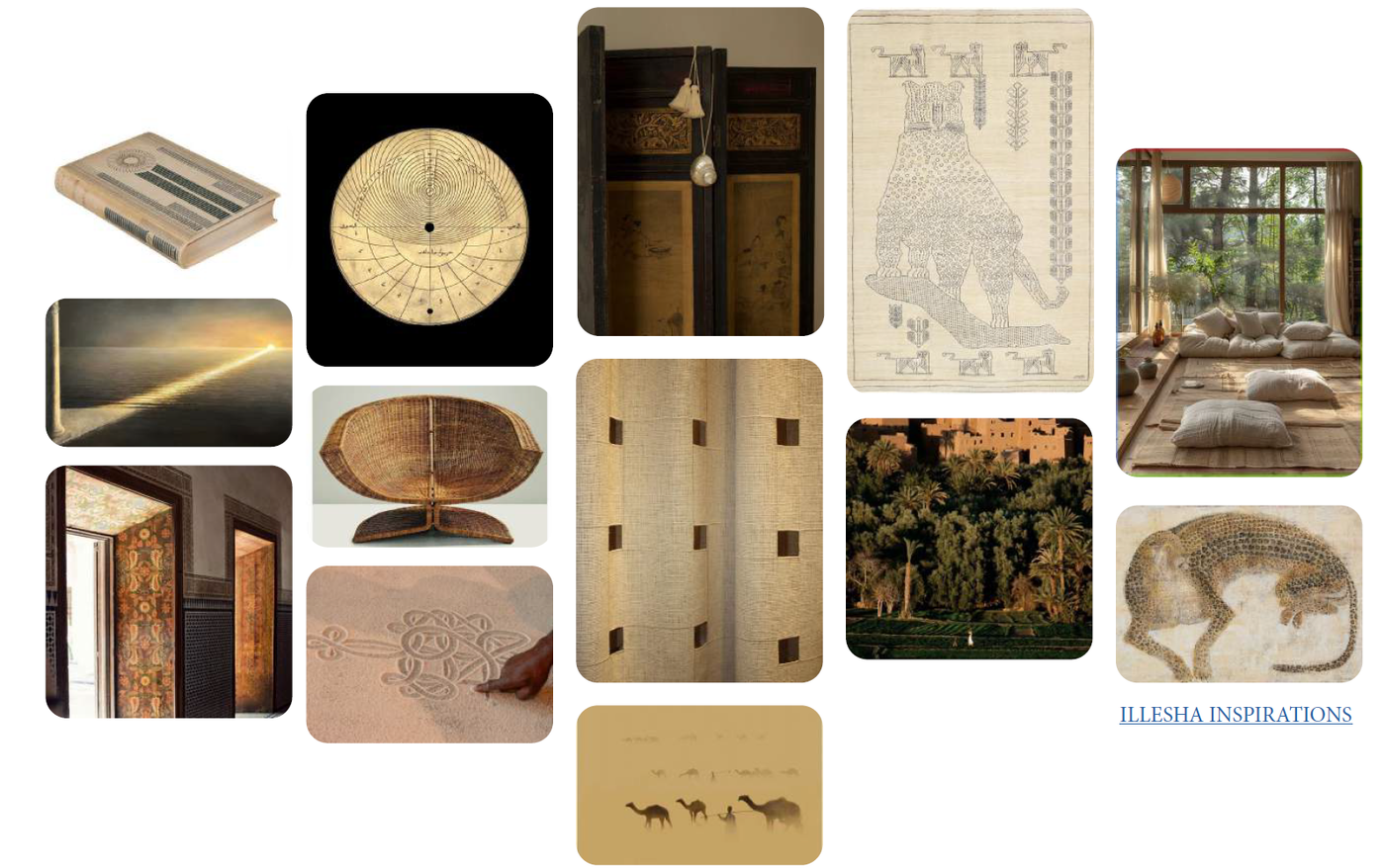 Illesha Design moodboard inspirations pinterest soul art consultancy dubai interior design dubai