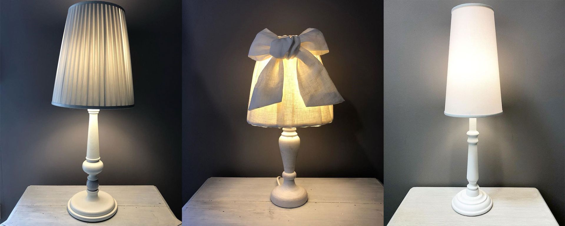 Abat jour con paralume in stoffa