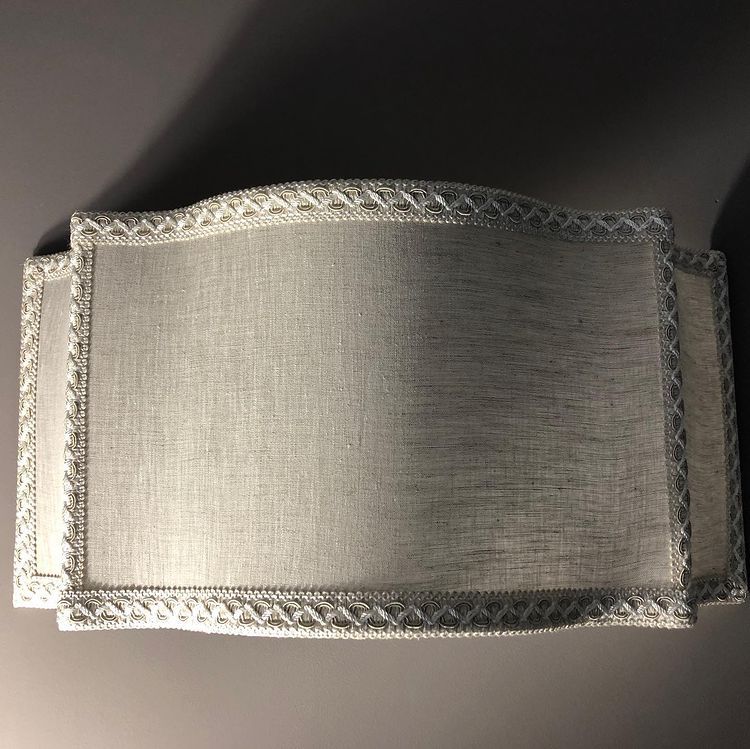 Lampada da muro con paralume in stoffa