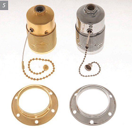 Portalampada con catenella