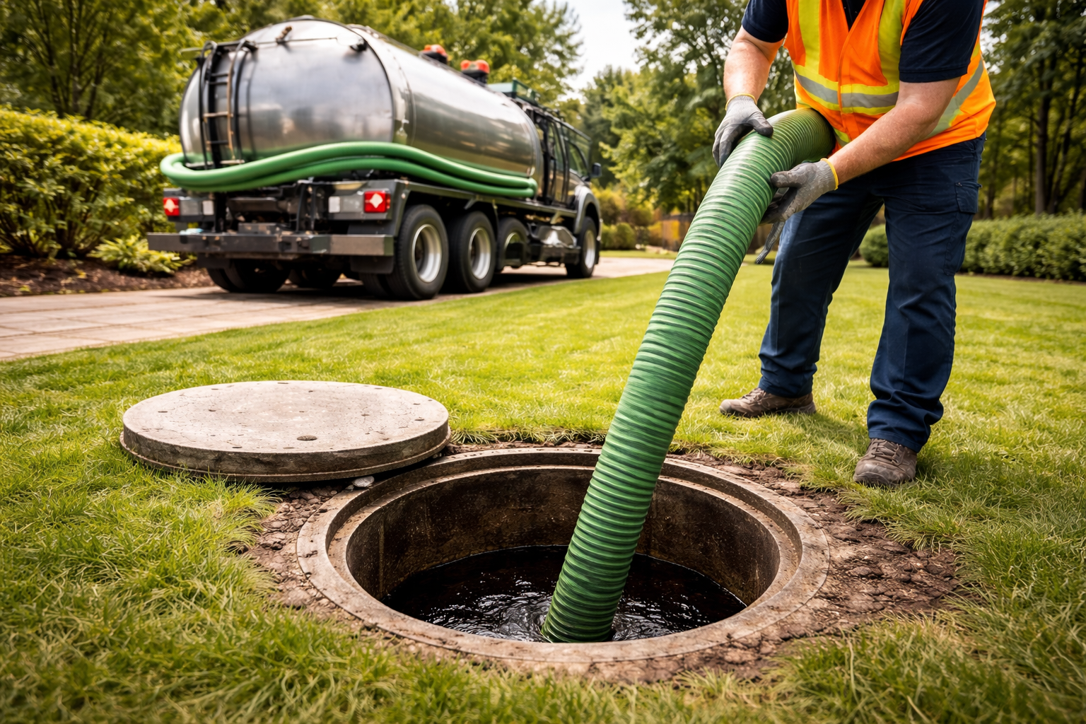 A crane is lifting a concrete box into a hole.