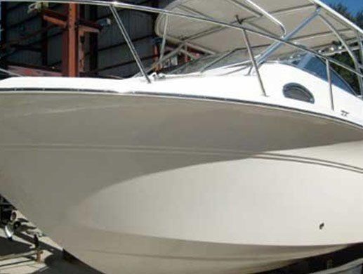 Side Of A Boat After Fixing It — Jacksonville, FL — Excel Professional Detailing & Fiberglass