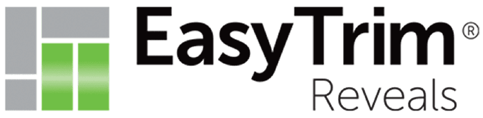 A logo for easy trim reveals is shown on a white background.