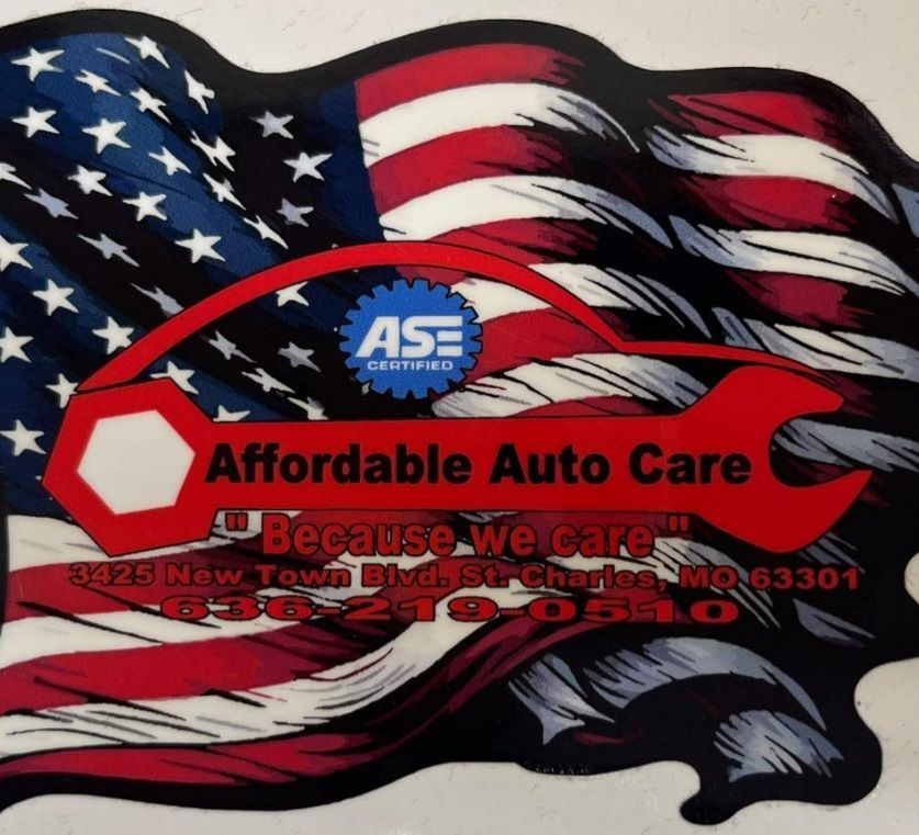 A logo for affordable automotive care because we care