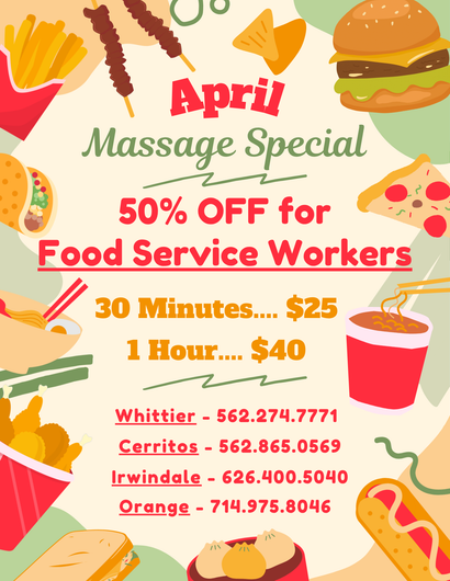 Advertisement for Urteaga Chiropractic's December massage therapy special: buy one get one free.