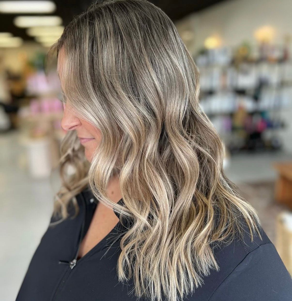 balayage, customized hair color, highlights 