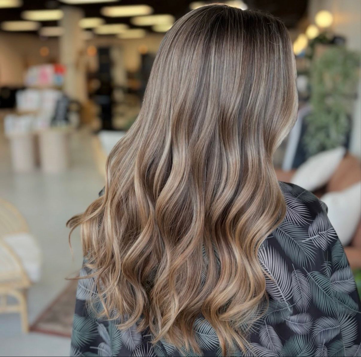 customized lived in balayage, hair salon, hair color 