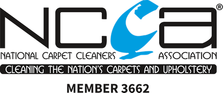 The logo for the national carpet cleaners association cleaning the nation 's carpets and upholstery