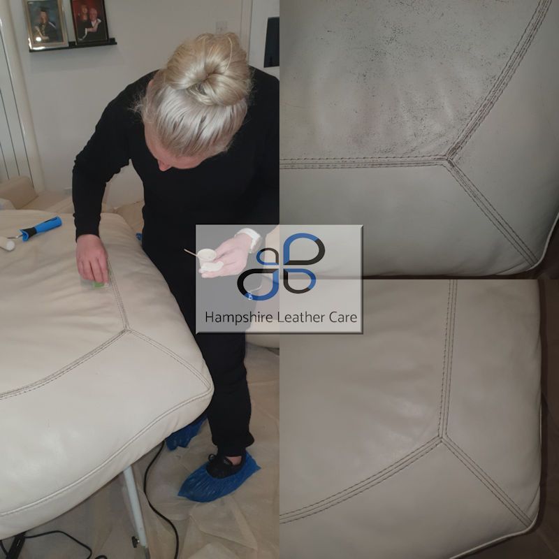 Dirty Leather Sofa Cleaned Fareham