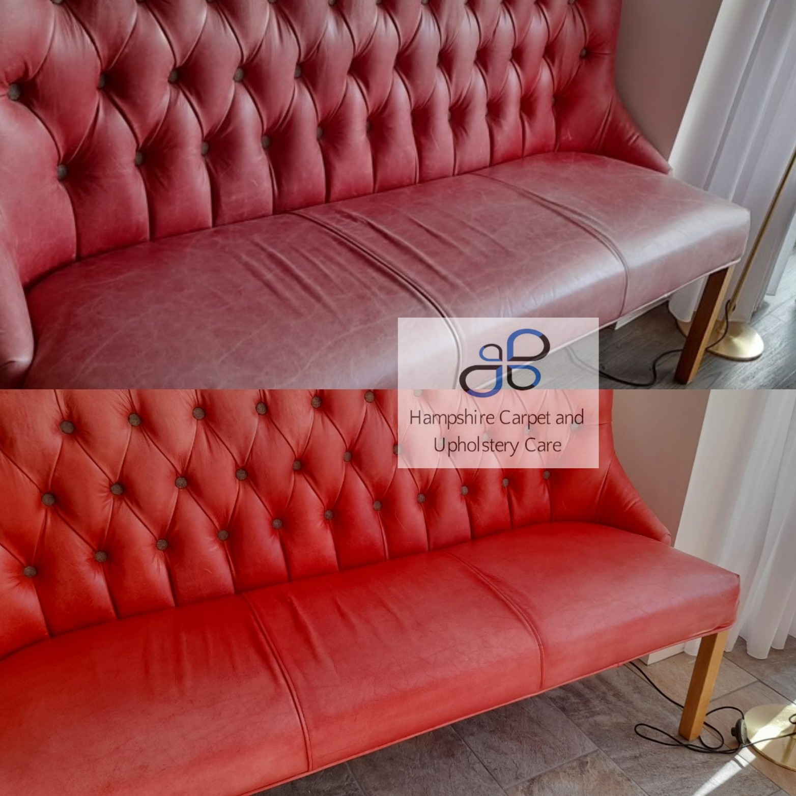 aniline leather sofa cleaning and restortion Hampshire