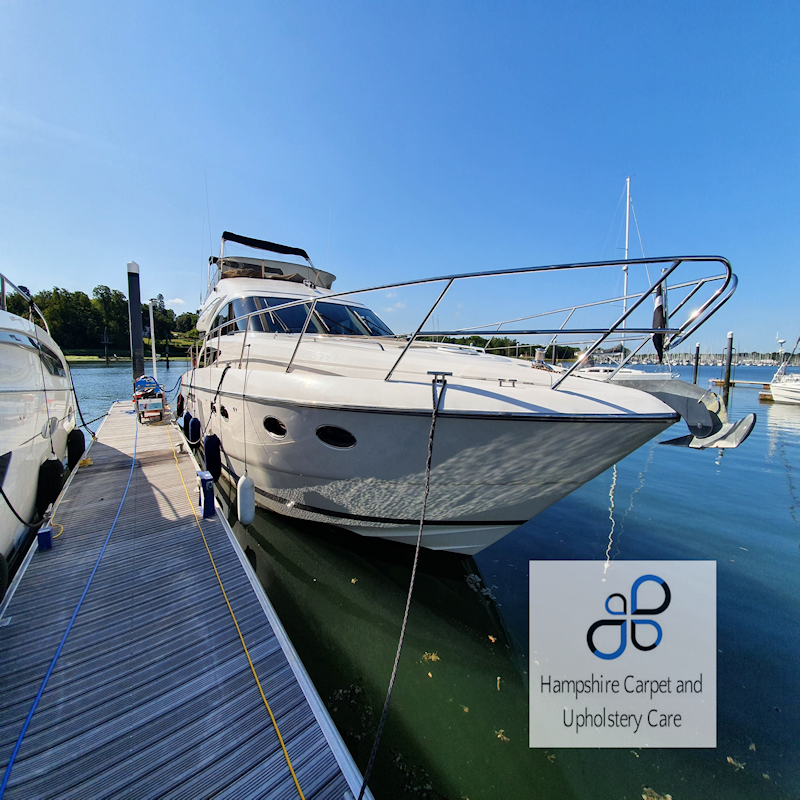 Yacht interior cleaning
