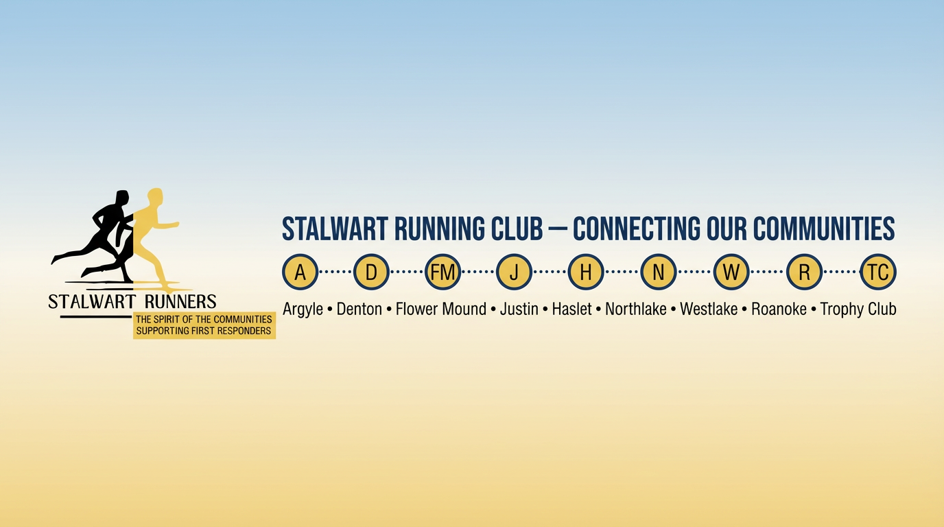 People running/walking on a path; Stalwart Runners Club, Argyle. 