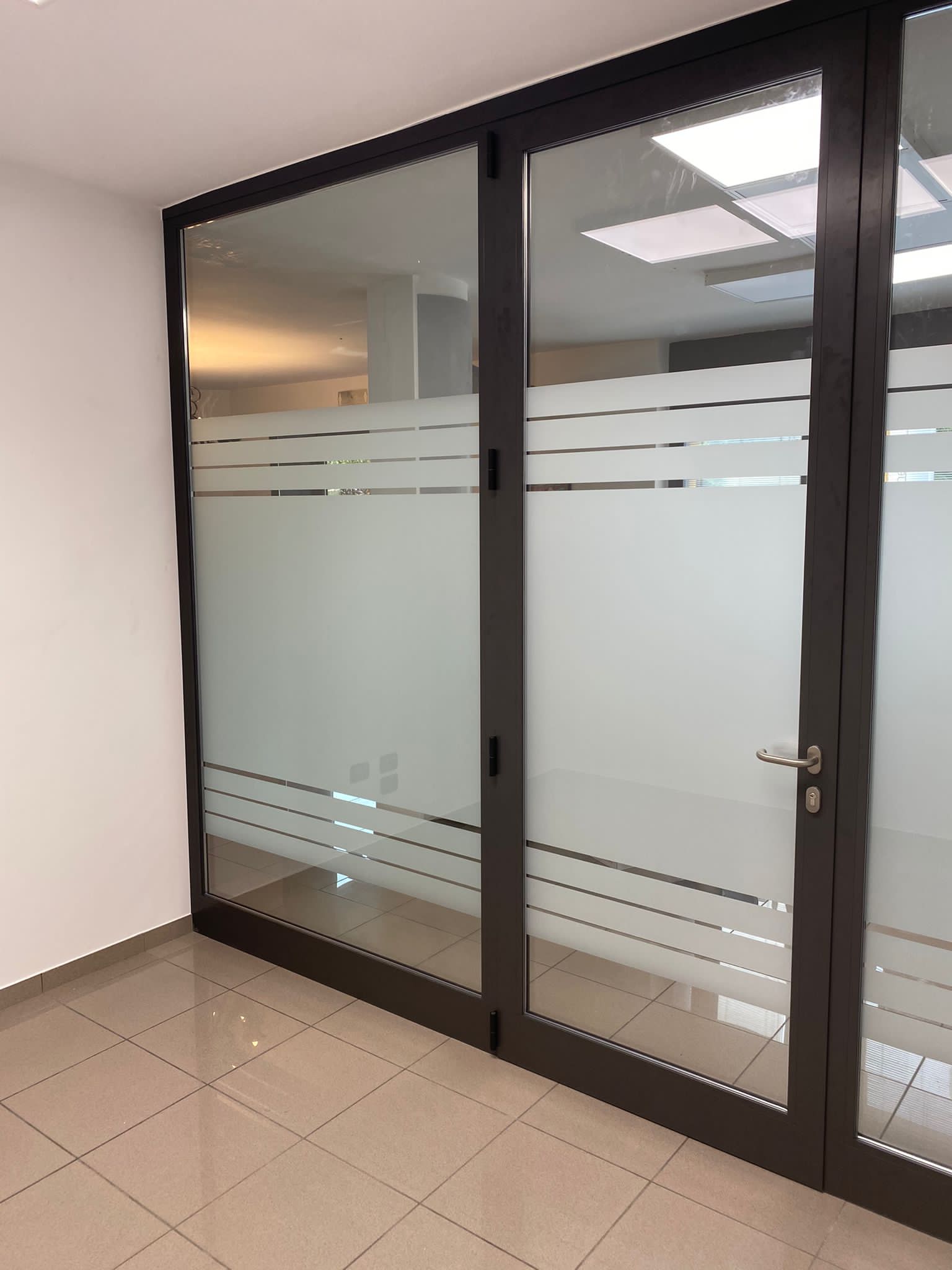 parete divisoria vetro