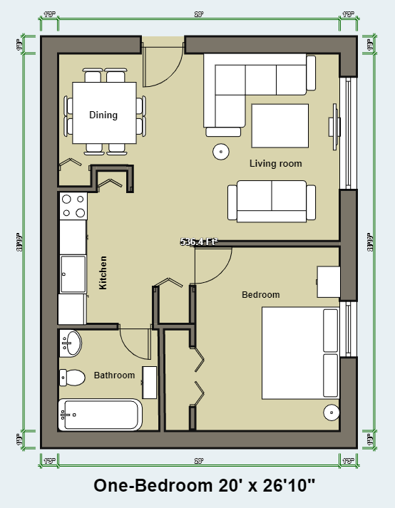 One Bedroom — Wooster, OH — College Hills Retirement Village