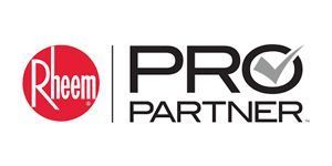 A logo for a company called rheem pro partner.