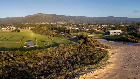 An Aerial View of A Golf Course — Complete Clean Home Cleaning in Corrimal, NSW